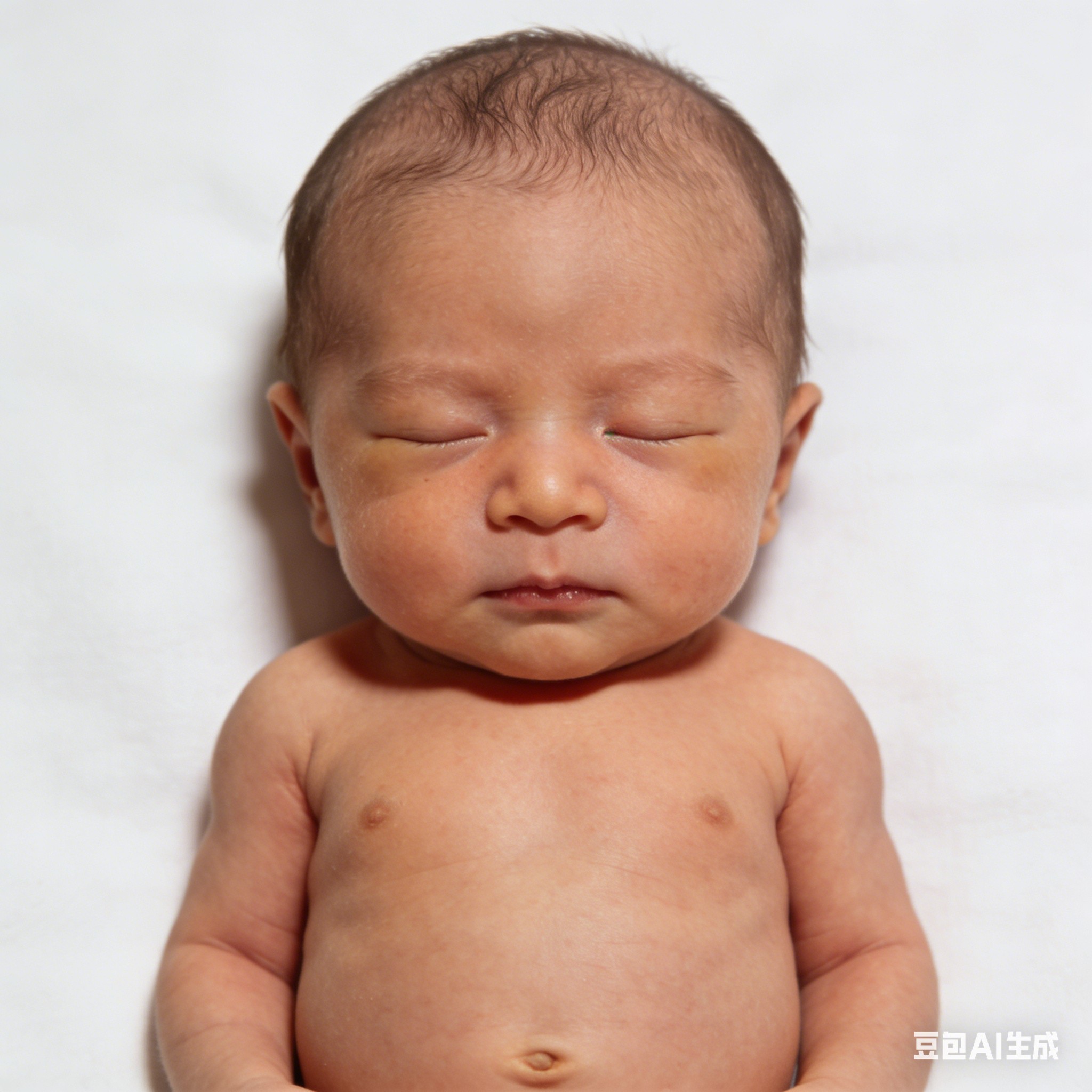 婴儿正面图